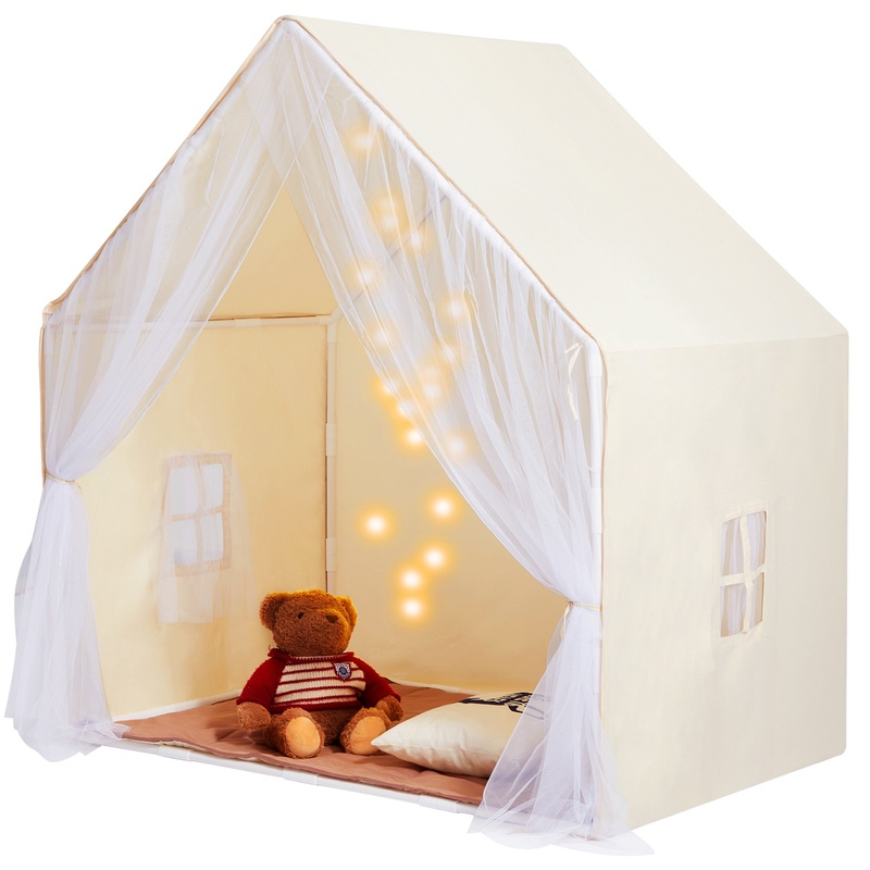 Beige Kids Play Tent with Mat  - Kids Outdoor Play Tent recensie en prijs