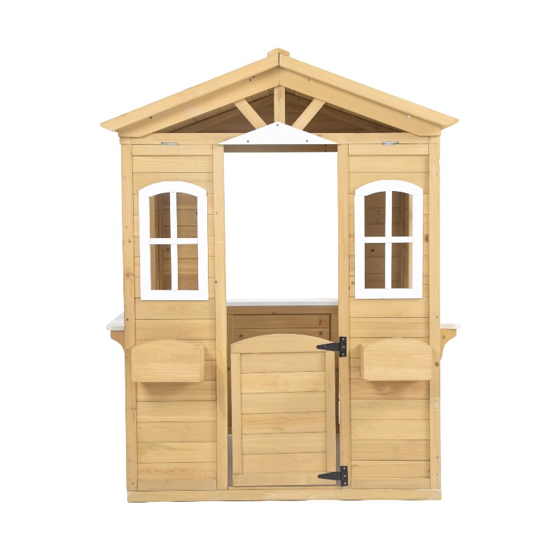 Modern Classic Solid Wood Play - Kids Outdoor Wooden Playhouse recensie en prijs