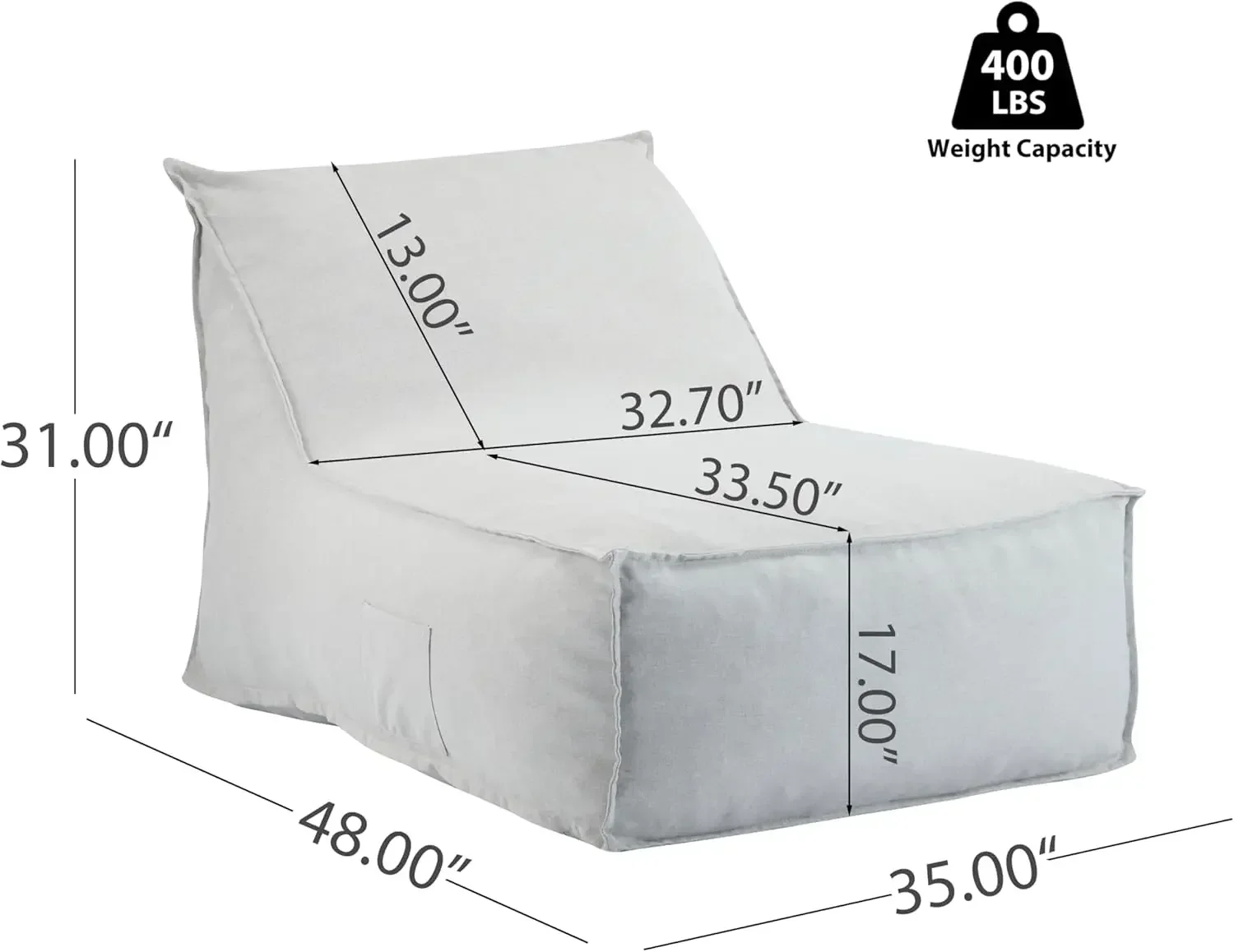 Venny Bean Bag Chair, Fabric B - Kids Outdoor Bean Bag Chair recensie en prijs