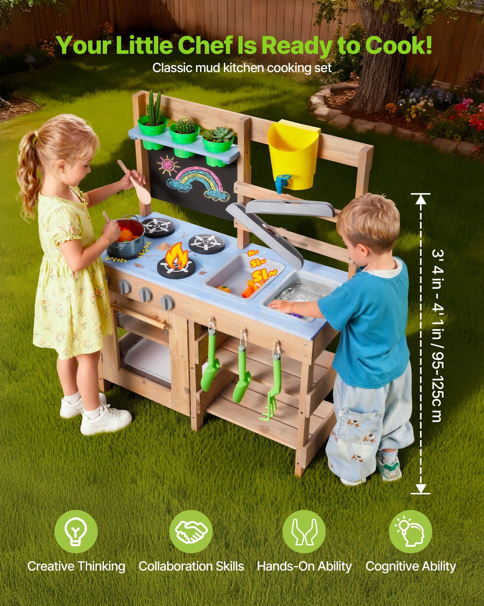 Mud Kitchen, Outdoor Mud Kitch - Kids Outdoor Sink recensie en prijs