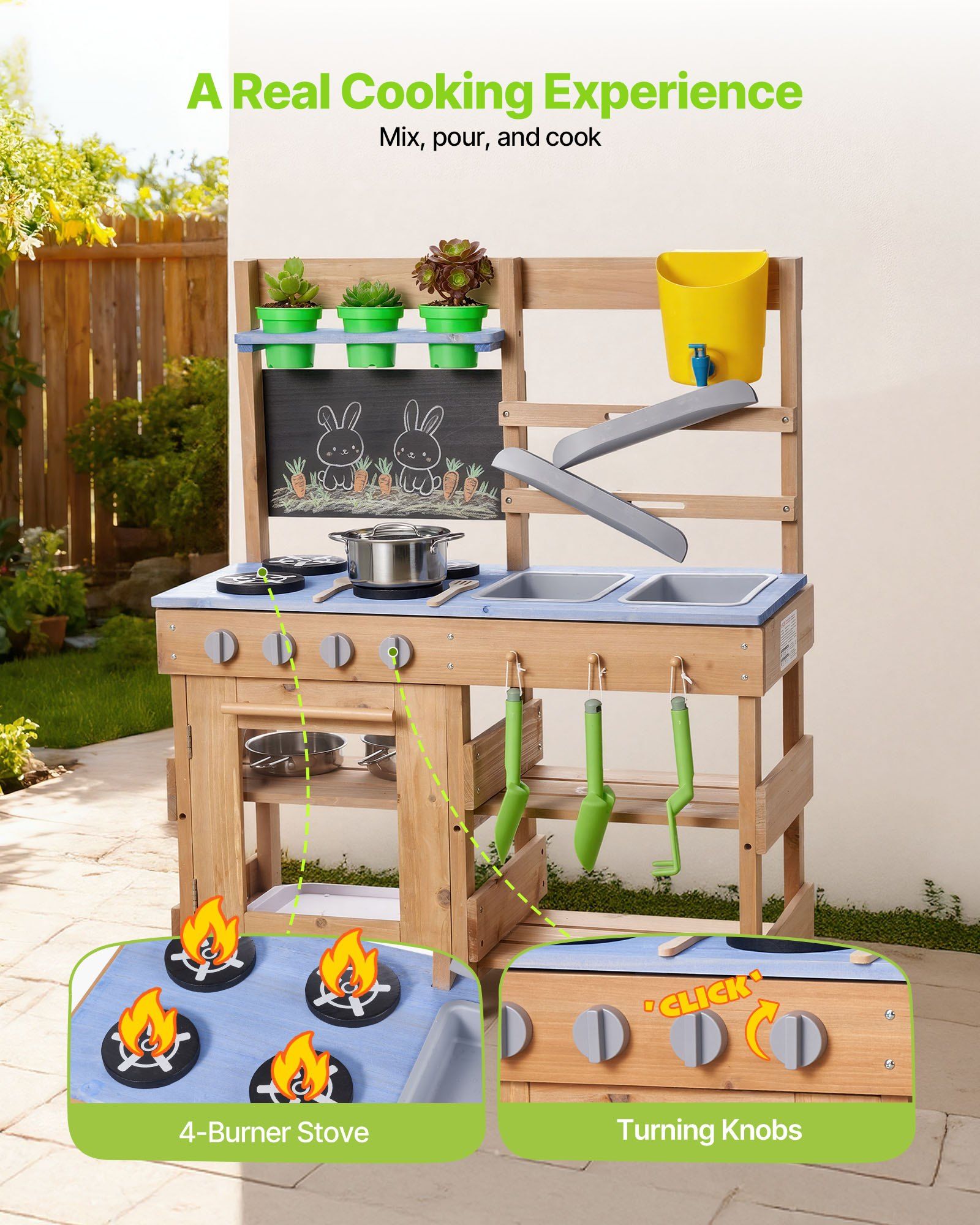 Mud Kitchen, Outdoor Mud Kitch - Kids Outdoor Sink recensie en prijs