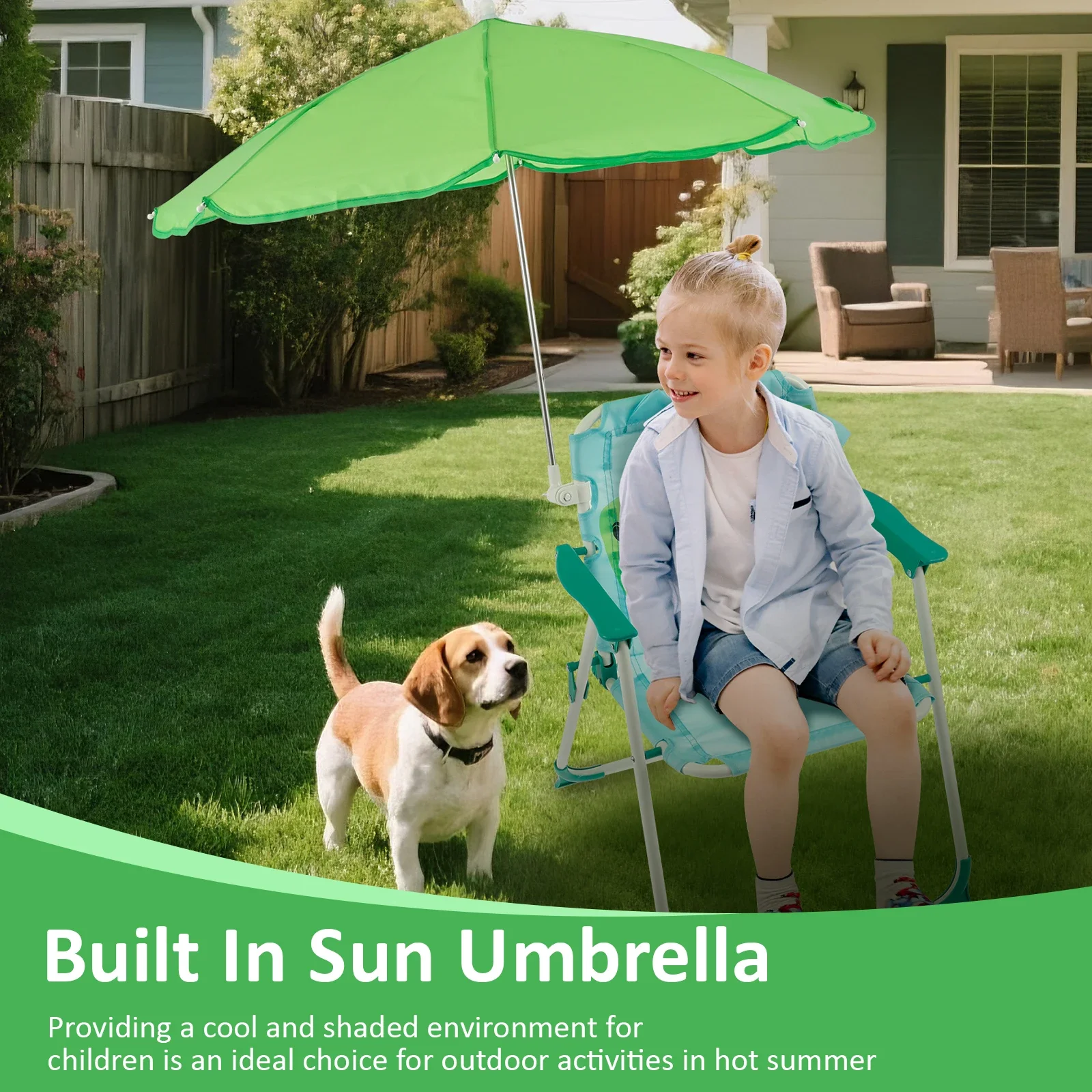 Kids Folding Beach Chair With  - Kids Outdoor Bean Bag Chair recensie en prijs