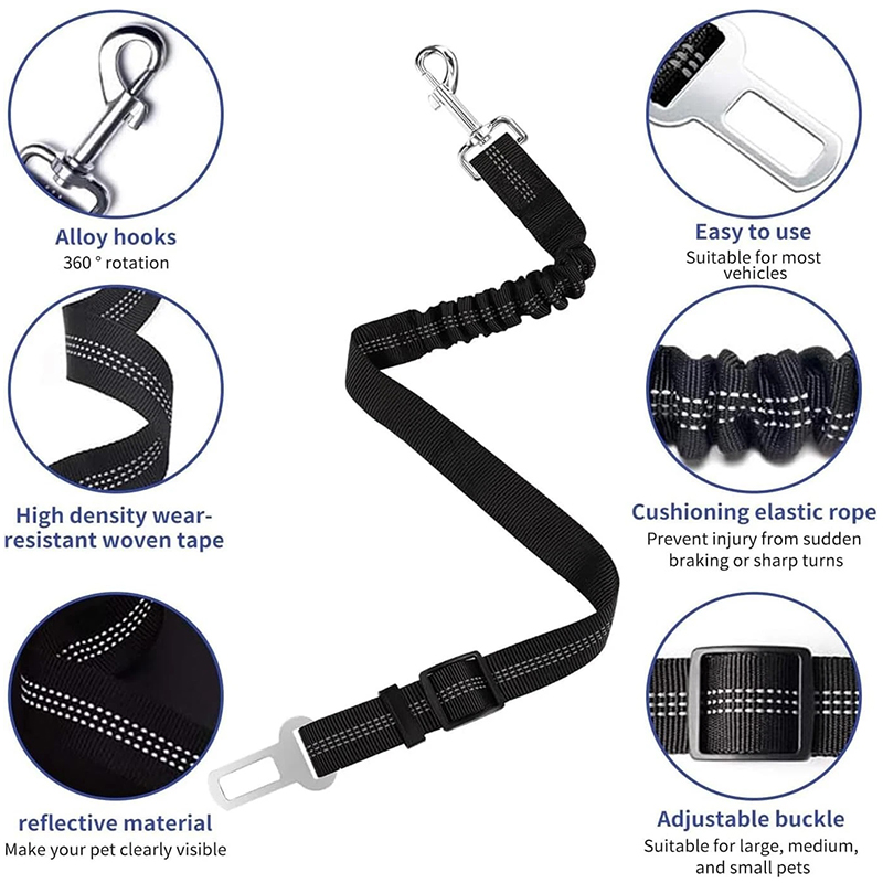 Pet Dog Seat Belt Adjustable H - Swing Seat Belt recensie en prijs