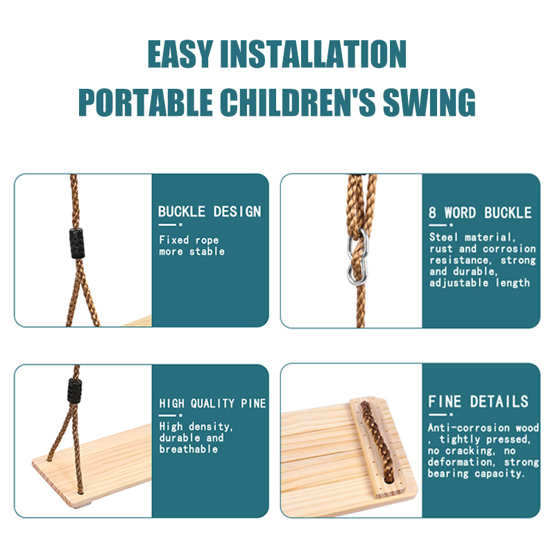 Wood Swing for Kid Outdoor Han - Kids Outdoor Bean Bag Chair recensie en prijs
