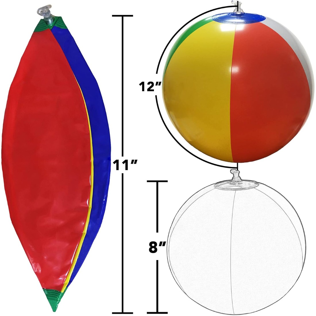 5 Pack Bulk Rainbow Inflatable - Outdoor Games For Kids recensie en prijs