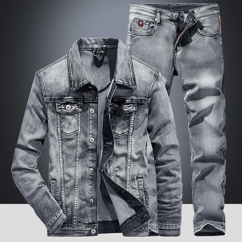 Spring Autumn Denim Suit Men's - Mini Trampoline Spring recensie en prijs