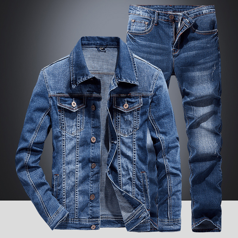 Spring Autumn Denim Suit Men's - Mini Trampoline Spring recensie en prijs