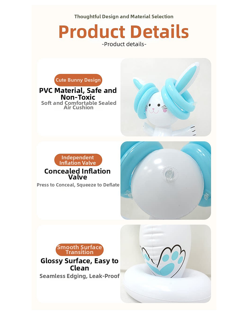 Easter Inflatable Bunny Ring T - Kids Outdoor Activity Toys recensie en prijs