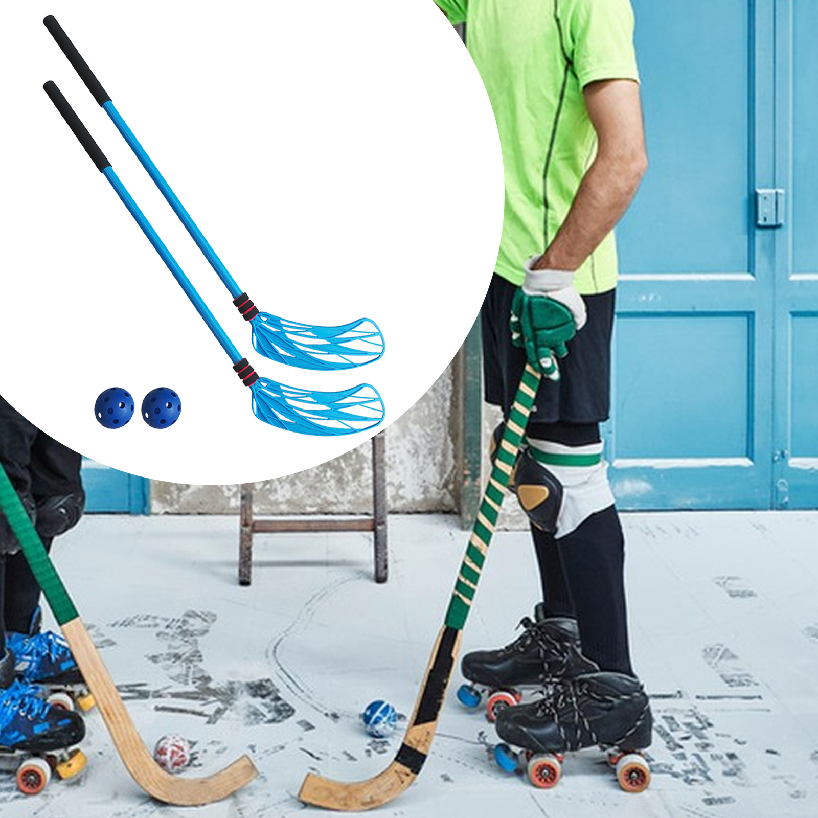 2Pcs Floor Hockey Stick Set Sp - Kids Outdoor Hockey Set recensie en prijs