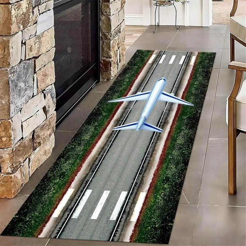 VIKAMA Airplane Runway Print R - Kids Outdoor Mat Waterproof recensie en prijs