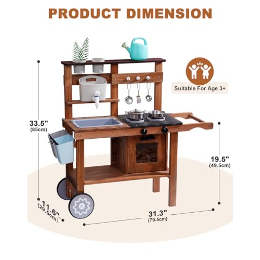 Outdoor mud kitchen for kids w - Kids Outdoor Sink recensie en prijs
