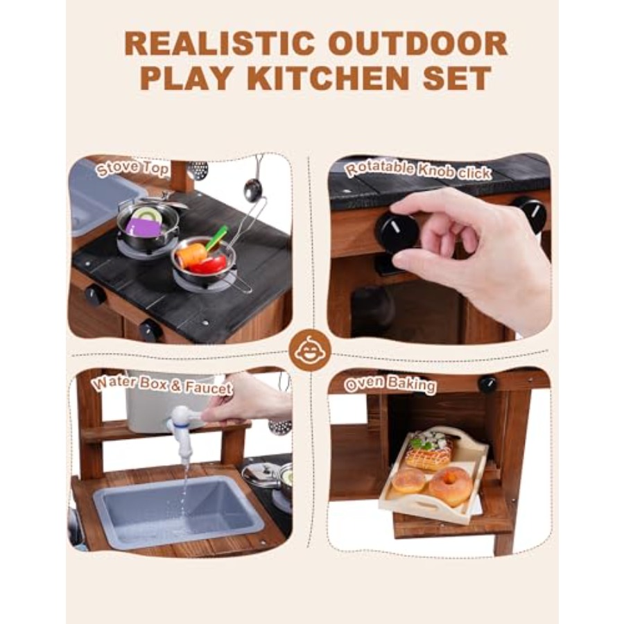 Outdoor mud kitchen for kids w - Kids Outdoor Sink recensie en prijs