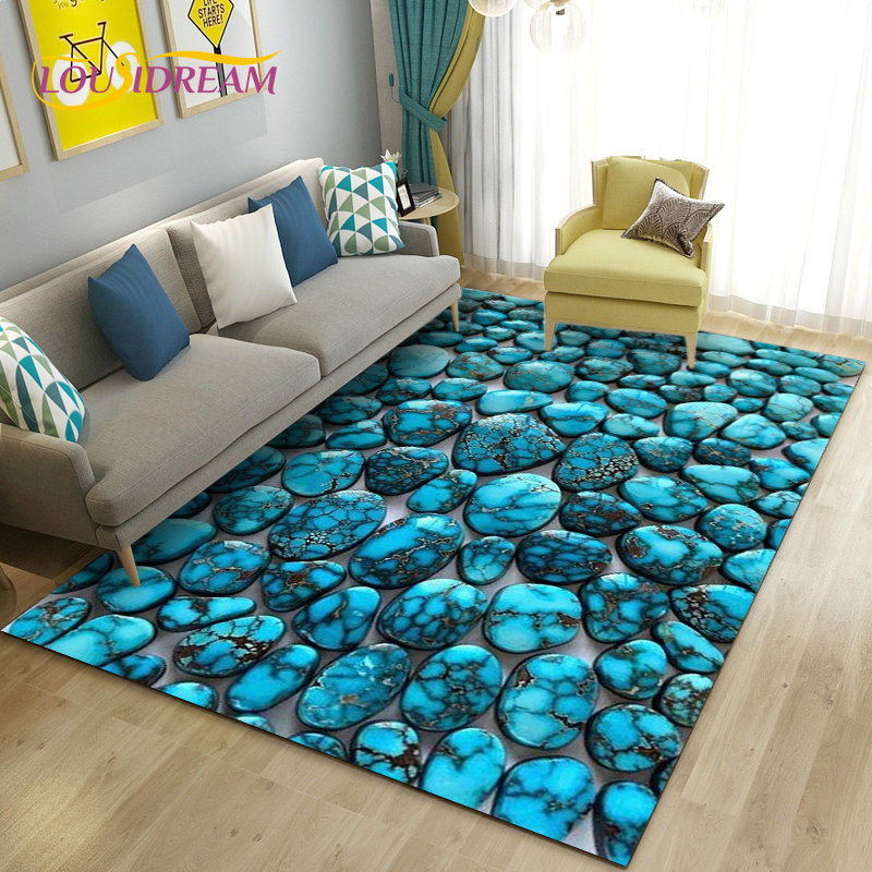 3D Colorful Cobblestone Stone  - Kids Outdoor Mat Waterproof recensie en prijs