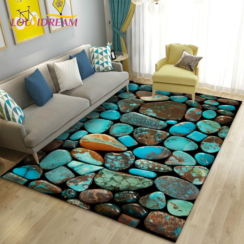 3D Colorful Cobblestone Stone  - Kids Outdoor Mat Waterproof recensie en prijs