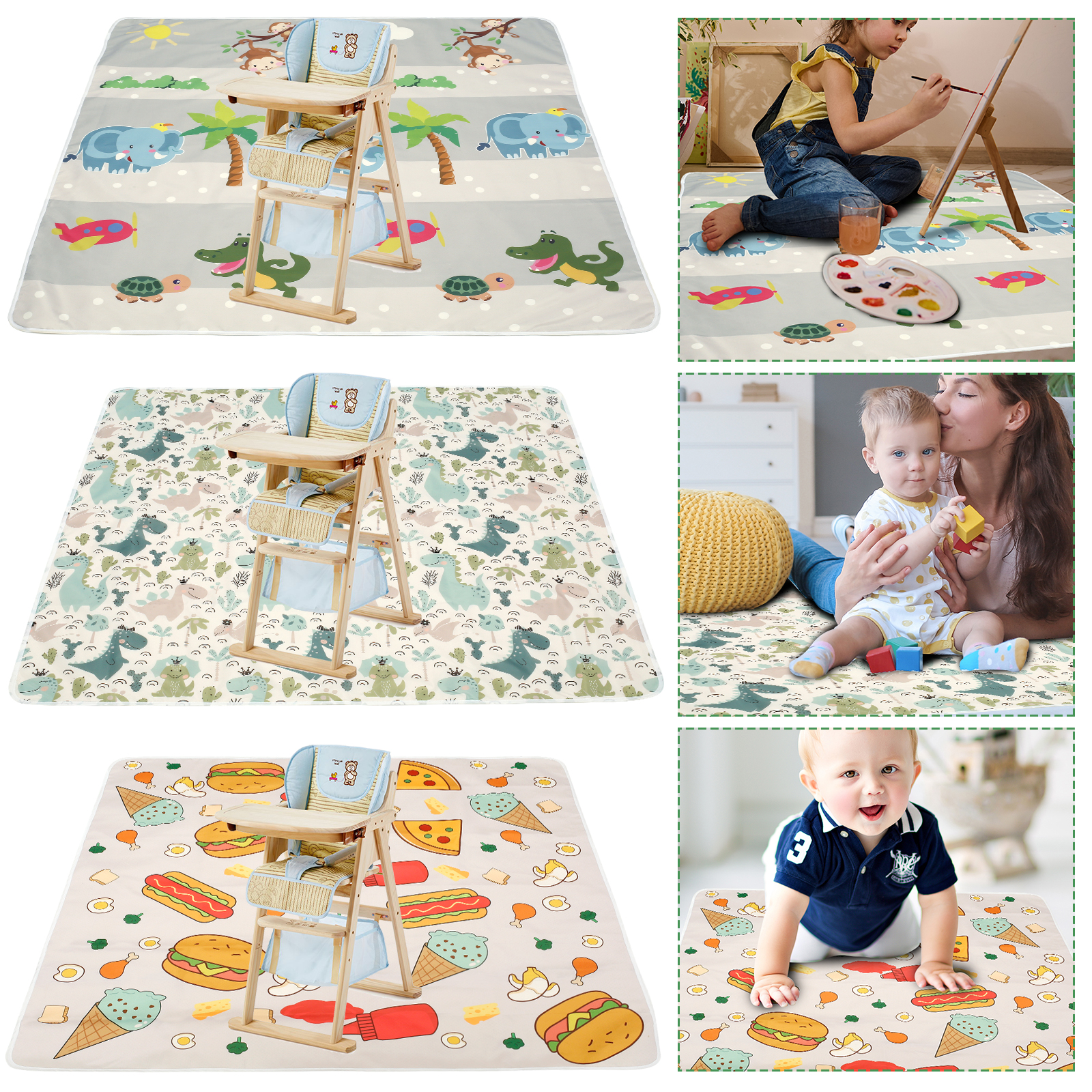 Baby Splat Mat for Under High  - Kids Outdoor Mat Waterproof recensie en prijs
