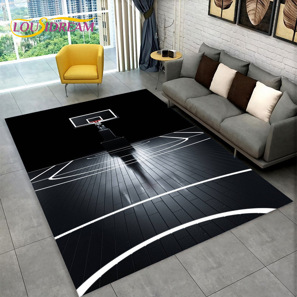 3D Basketball Cour Cartoon Are - Kids Outdoor Mat Waterproof recensie en prijs