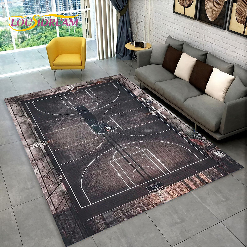 3D Basketball Cour Cartoon Are - Kids Outdoor Mat Waterproof recensie en prijs