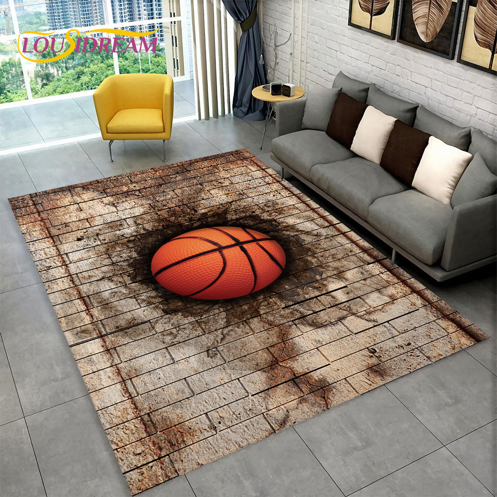 3D Basketball Cour Cartoon Are - Kids Outdoor Mat Waterproof recensie en prijs