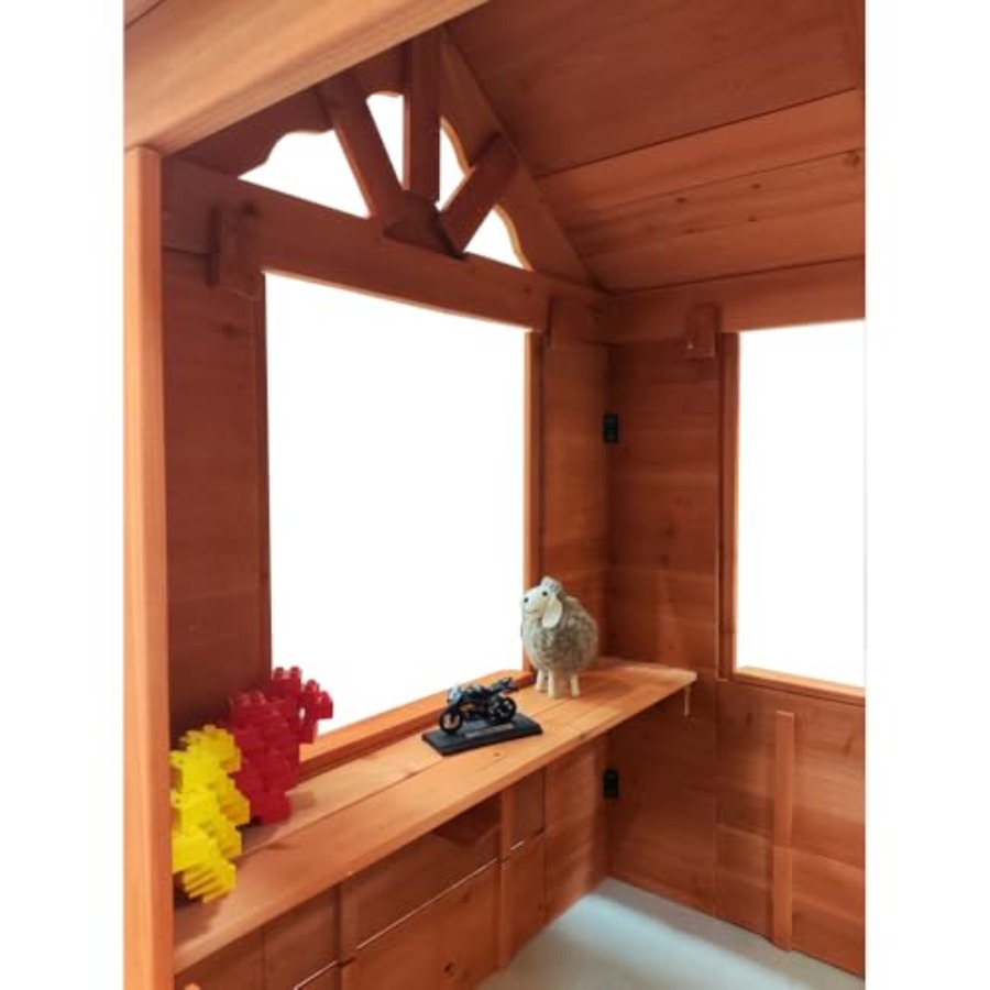 Outdoor kids playhouse for bac - Kids Outdoor Wooden Playhouse recensie en prijs