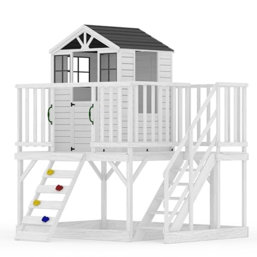 Outdoor wooden playhouse for k - Kids Outdoor Wooden Playhouse recensie en prijs