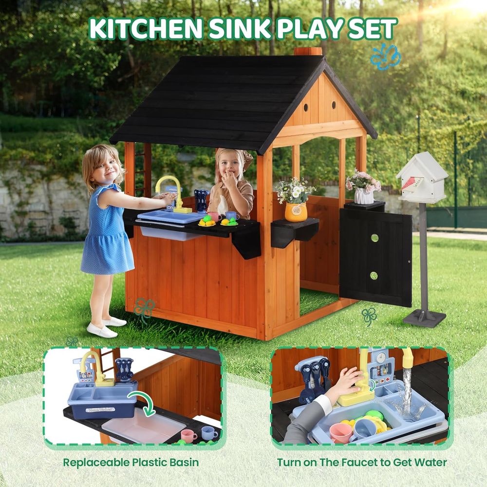 MOR Kids Outdoor Playhouse wit - Kids Outdoor Sink recensie en prijs