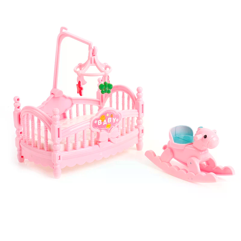 Miniature Crib Wooden Horse Se - Kids Outdoor Table And Chairs With Umbrella recensie en prijs