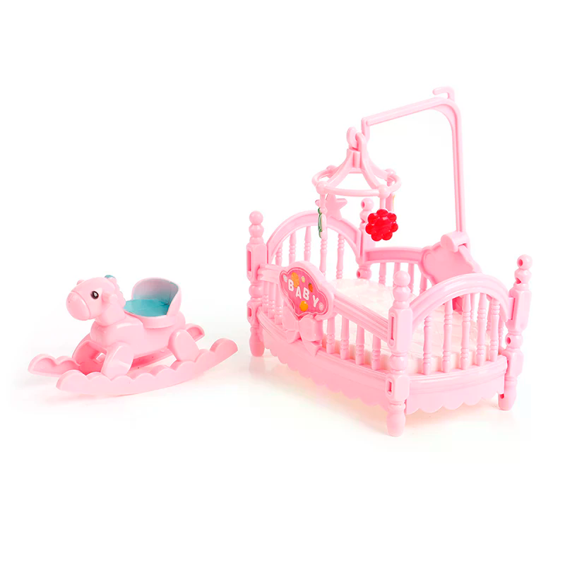 Miniature Crib Wooden Horse Se - Kids Outdoor Table And Chairs With Umbrella recensie en prijs