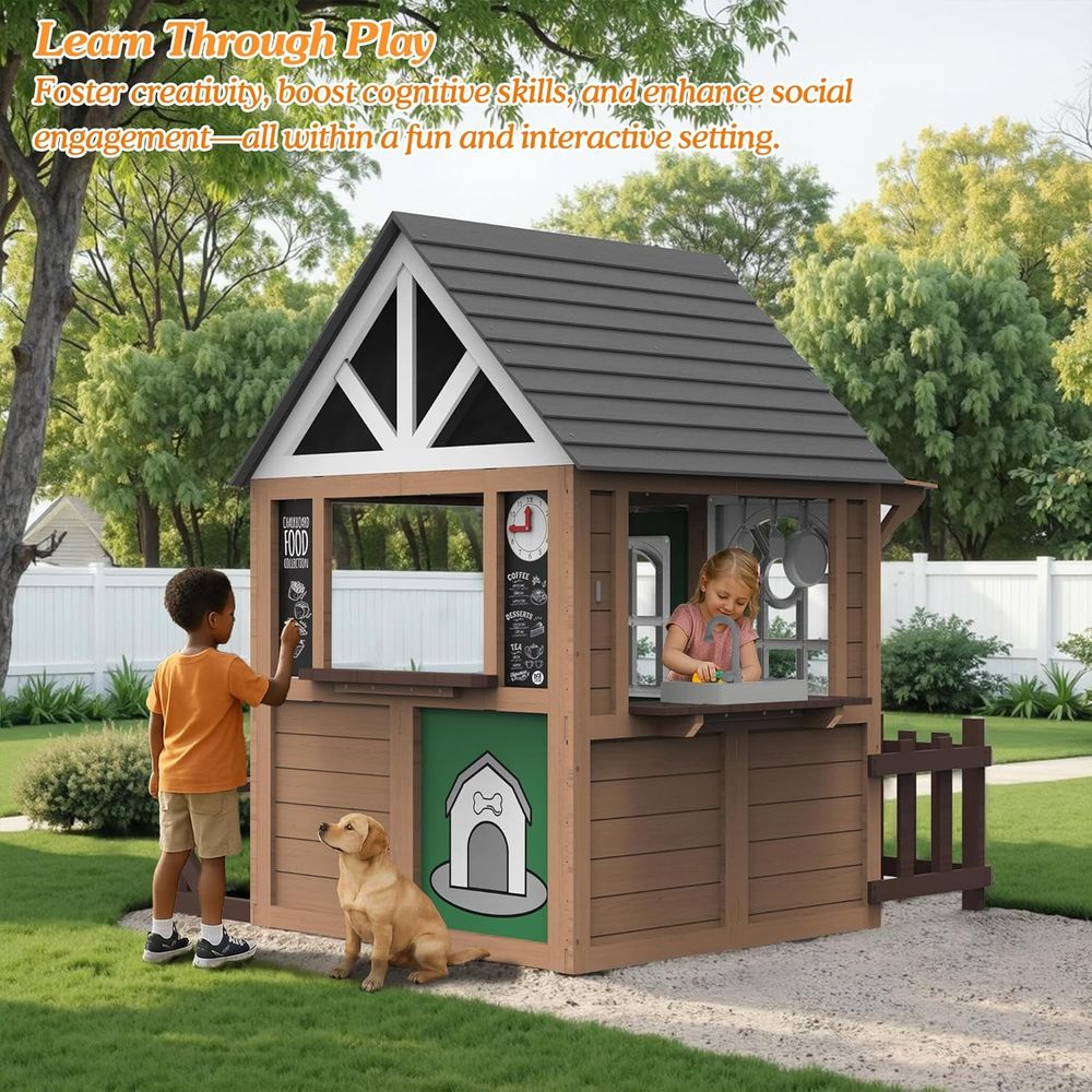 Seizeen Outdoor Play House or  - Kids Outdoor Wooden Playhouse recensie en prijs