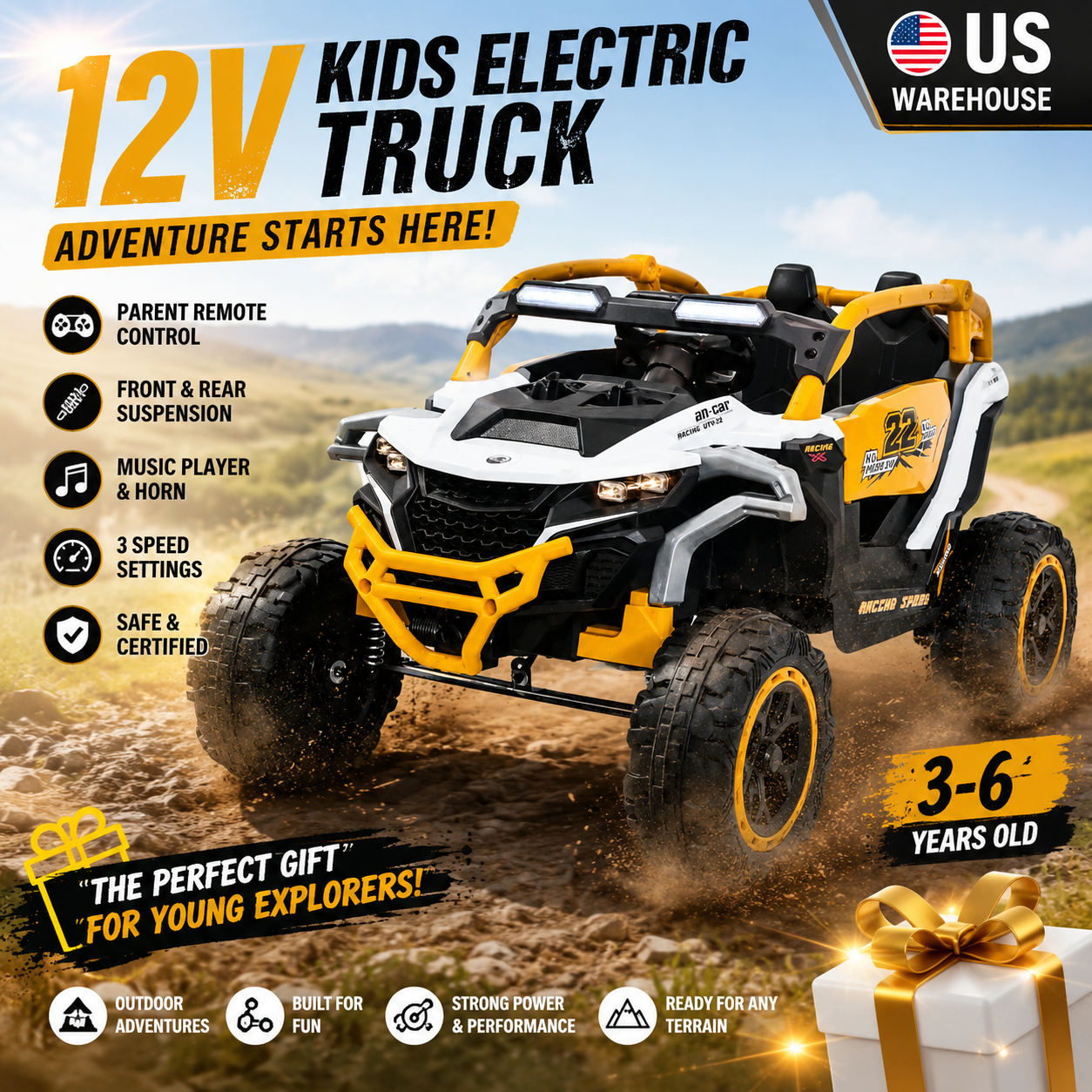 12V Kids Electric Truck Ride o - Kids Outdoor Electric Car recensie en prijs
