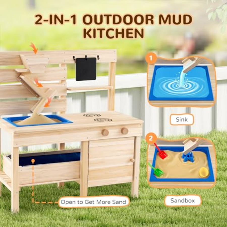 Outdoor mud kitchen for kids a - Kids Outdoor Sink recensie en prijs